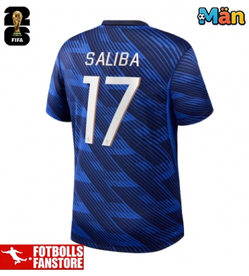 Frankrike William Saliba #17 Hemmatröja VM 2026 Kortärmad